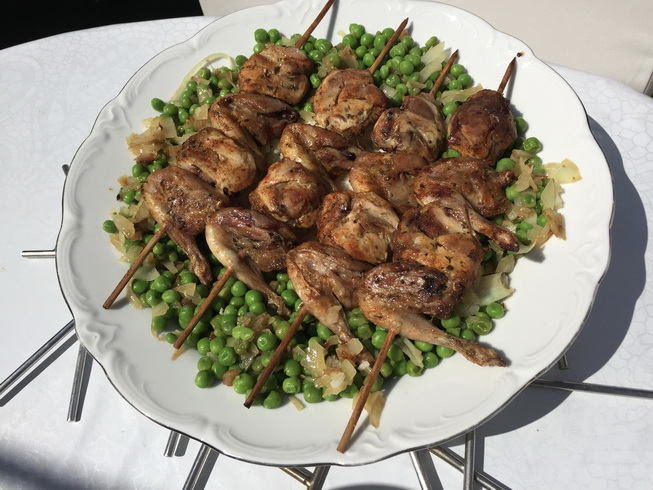 Brochettes de cailles