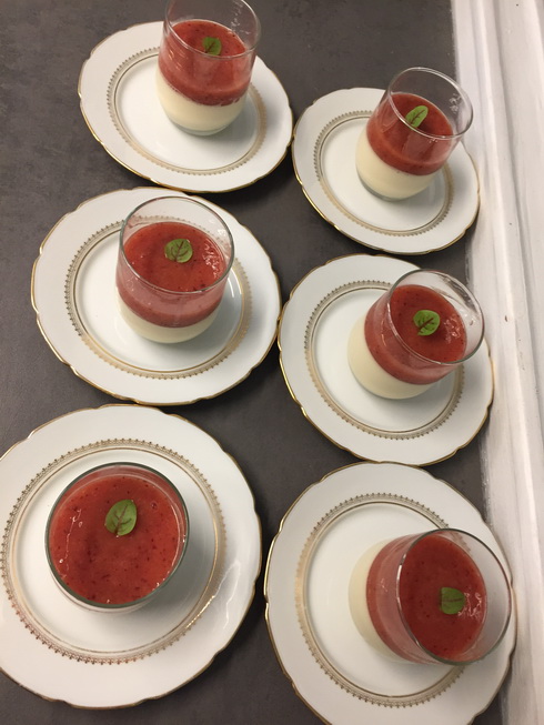 Pana cotta fraise