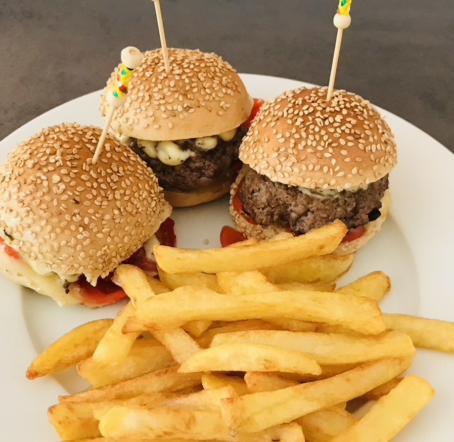 Mini burgers/frites